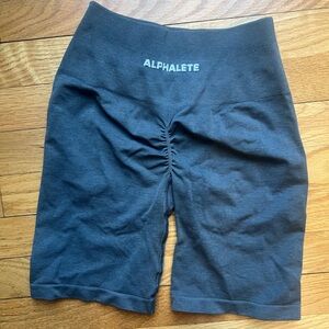 Charcoal Gray Alphalete Bike Shorts
